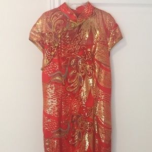 Chinese wedding dress cheongsam